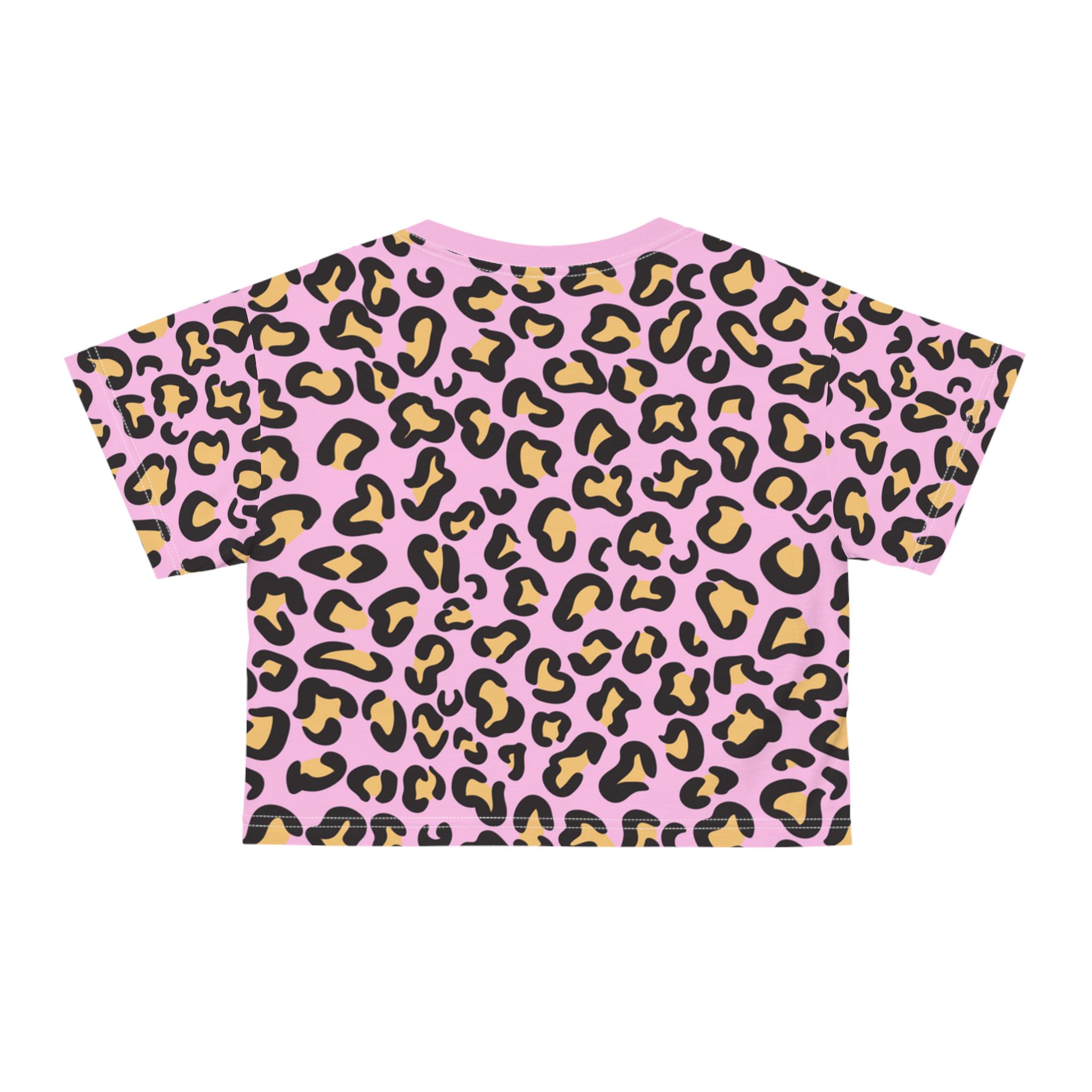 Pink Leopard / Safari Cheetah Crop Top / Crop Tee - Etsy