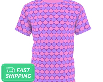 Camiseta con estampado de sirena rosa y violeta / Camiseta de sirena / Camiseta de sirena / Camiseta / Camiseta
