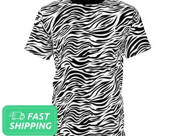 T-shirt con motivo zebrato / T-shirt con motivo a righe / T-shirt / T-shirt