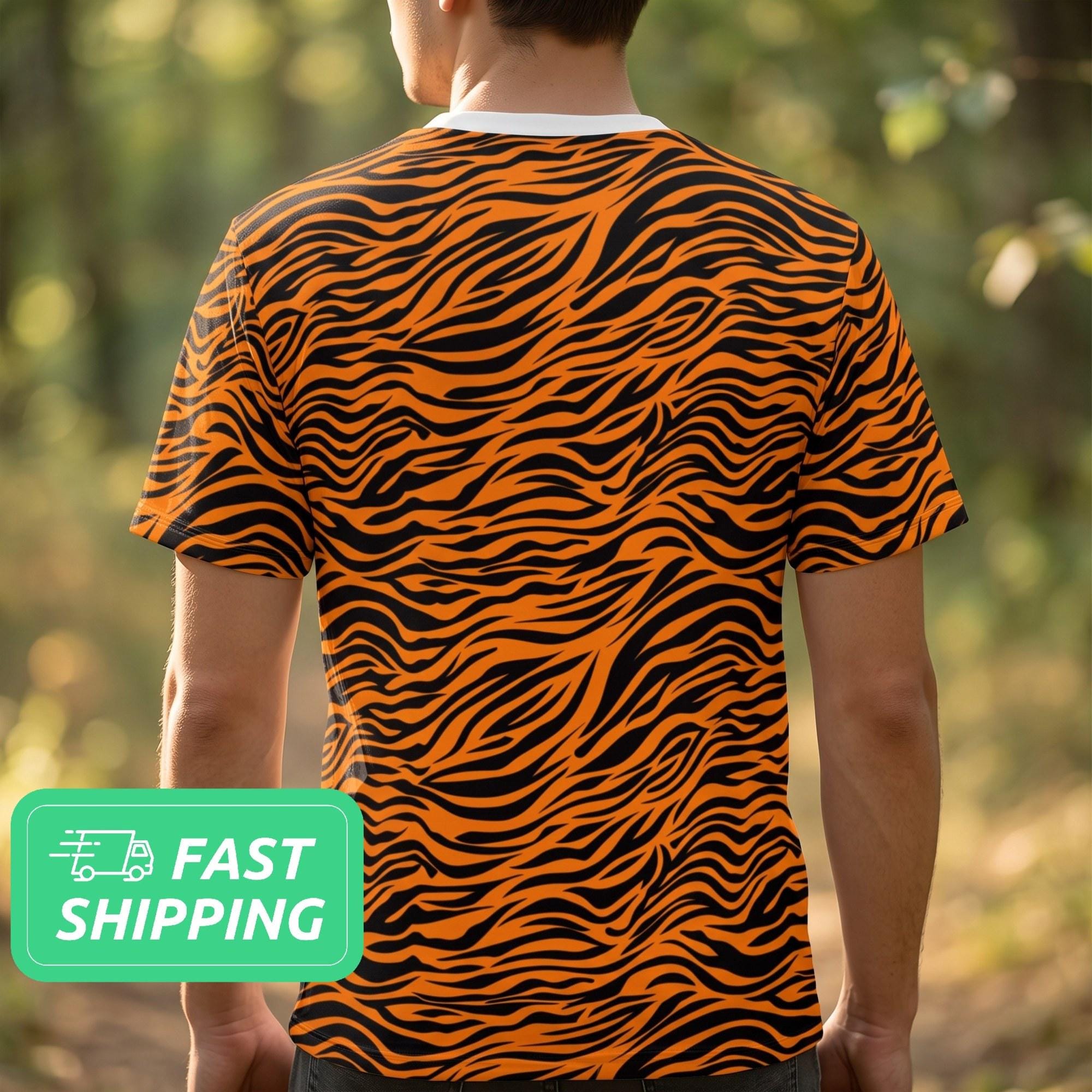 ABOUT タイガーシャツ タイガーストライプTシャツ / タイガー柄Tシャツ / Tシャツ - Etsy 日本