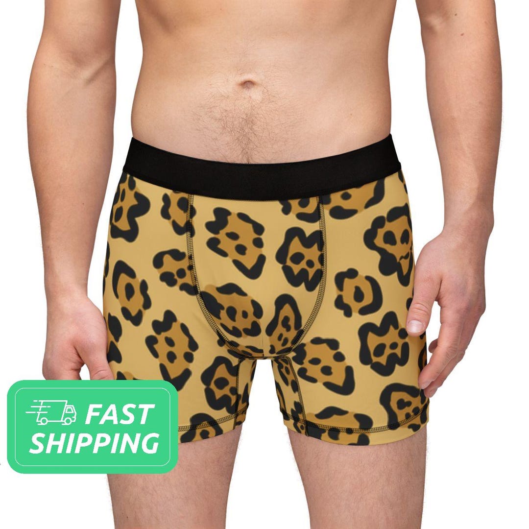 Jaguar Pattern Men's Boxers / Cougar Pattern Men's Boxers / Jaguar ...