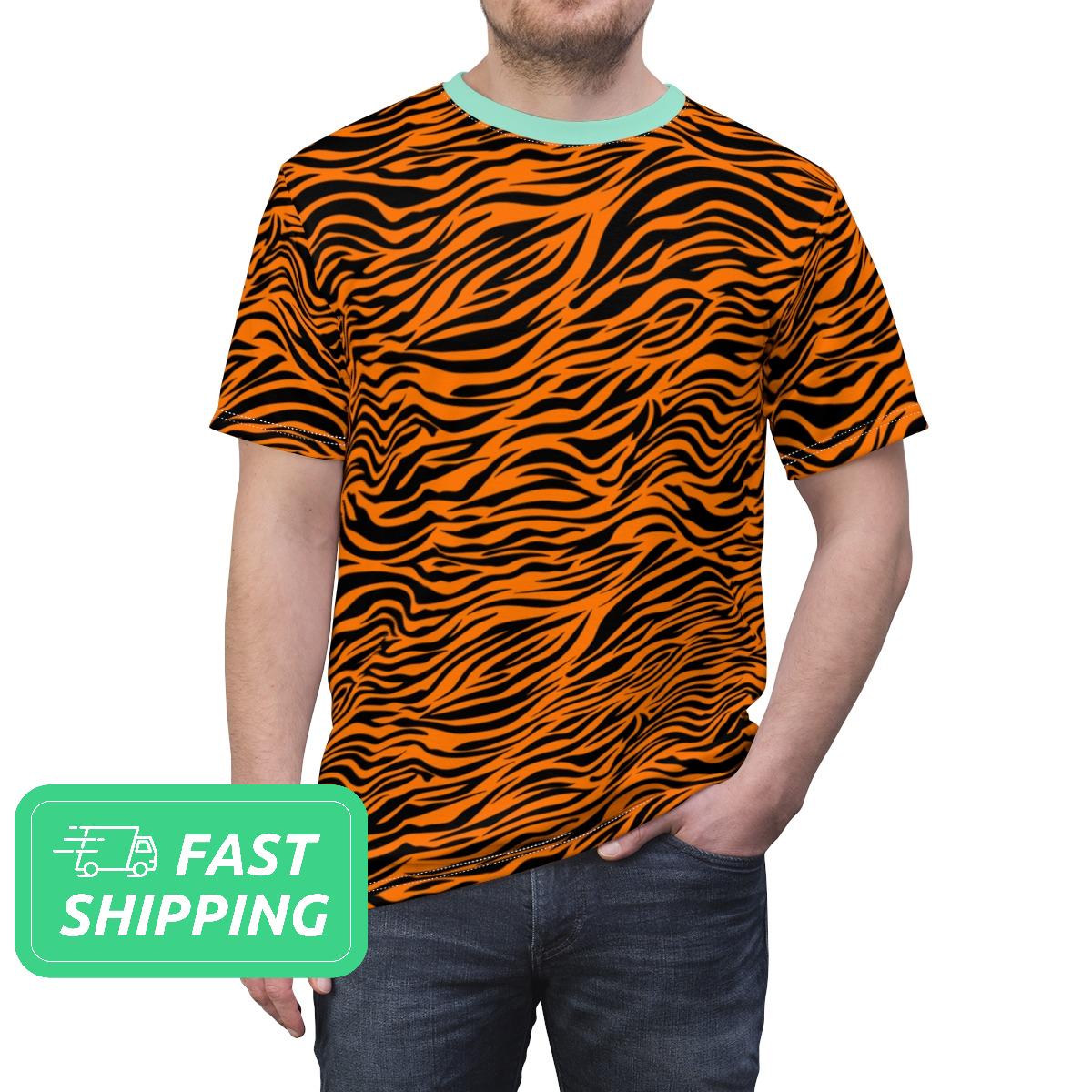 Tiger Stripe T-shirt / Tiger Pattern T-shirt / Tee Shirt / Tshirt