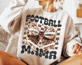 Football Coquette Bow Png, Coquette Football Mama Png, Football Mom, Game Day, Fall Football, Football Season Png, Sports Png, Checkered Png