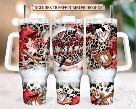 Baseball Mom Printed Tumbler Baseball Mom Printed Tumbler