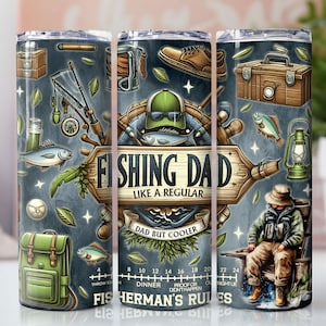 Fishing dad 20oz skinny tumbler sublimation design Bass fish Fisherman quote Lake life Straight wrap PNG Waterslide Digital download
