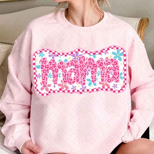 Floral Mama PNG, Preppy Mama Png, Mama Flower Png, Retro Mama Png, Mothers day png, Mama png, Mom png, Pink Mama Sublimation png, Retro Mama