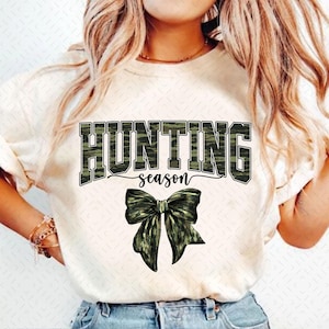 Hunting Season Camo Coquette Bow PNG, Old School Camo png, Girls Camo Bow Png Shirt, Hunting Sublimation, Coquette Bow, Camo Dude Print Png