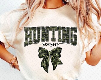 Hunting Season Camo Coquette Bow PNG, Old School Camo png, Girls Camo Bow Png Shirt, Hunting Sublimation, Coquette Bow, Camo Dude Print Png