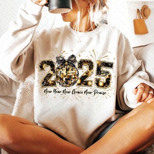 Happy New Year 2025 Png, New Years Coquette Bow Png, Black And Gold Glitter Disco Ball Png, Hello 2025 Png, Cheers New Years Png