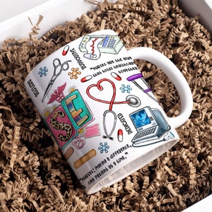 Nurse Mug Sublimation design, Nurse Life 11 oz & 15oz mug wrap, Nurse Thank You Gift, Nurse Mug Wrap, Coffee Mug Png, Digital Download