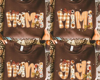 Preppy Floral Fall Mama Bundle png, Fall Pumpkin Png, Pumpkin Lace png, Ditsy Floral Fall png, Autumn png, Coquette Fall png, Pumpkin Spice