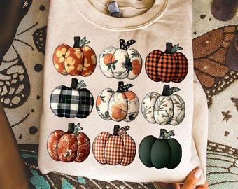 Faux Embroidery Patchwork Pumpkin Png, Coquette Pumpkin Png, Fall Pumpkin Png, Autumn Pumpkin Png, Fall Sublimation Design, Fall Vibes Png