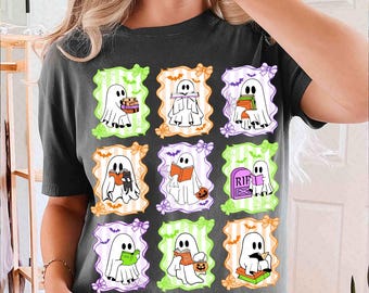 Preppy Teacher Halloween Png, Halloween Teacher Pencil Png, Trick or Teach, Funny Teacher Png, Spooky Teacher Sublimation, Book Ghost Png