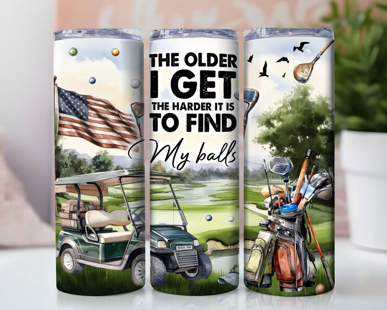Funny Golf Tumbler Wrap, Golf Tumbler Wrap, Golf Lover Tumbler, Sublimation Tumbler Design Download - 20oz Tumbler Wrap for Straight/Tapered image 1