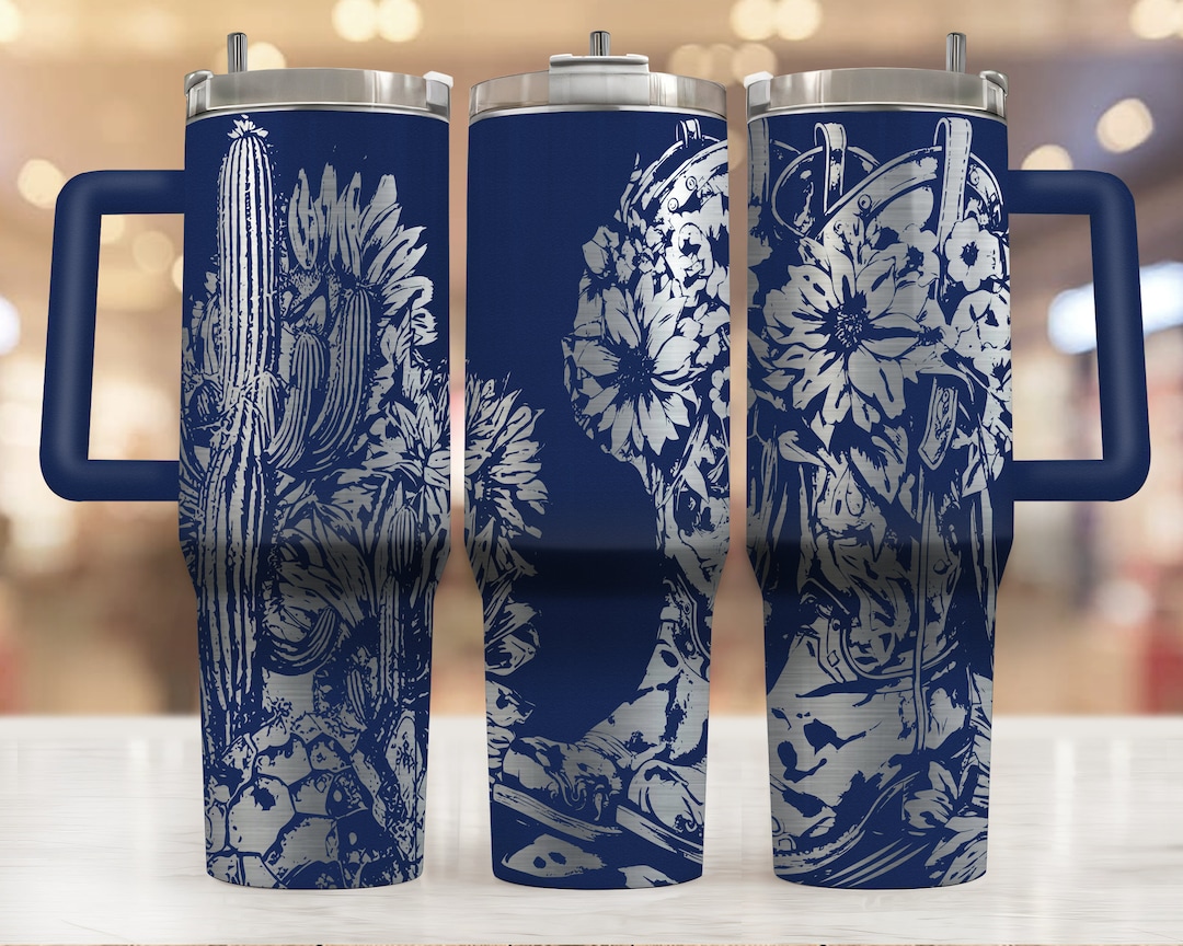 Cowgirl Boots Floral 40 Oz Tumbler Wrap Laser Svg File Seamless Western ...