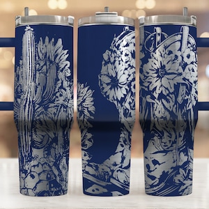 Cowgirl Boots Floral 40 Oz Tumbler Wrap Laser Svg File Seamless Western Tumbler, Boots Floral Tumbler Engraved Files Laser Engraving Svg