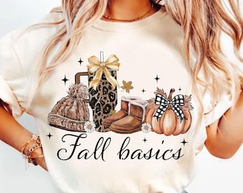 Retro Herbst Grundlagen Png, Retro Herbst Kürbis Bogen Png, Herbst Kokette Bogen PNG, Herbst Shirt Png, Herbst Girly Png, Mädchen Herbst Sublimationsentwurf