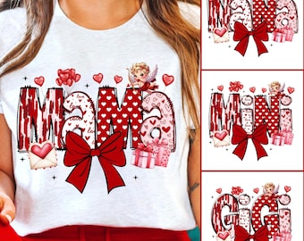 Valentine Mama coquette png, Valentine png, Mama Valentine png, valentine png designs, Valentine coquette Png, mama and mini Gigi Nana Png