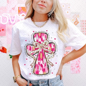 Pink brushstroke cross png, Let all that you do be done in Love png, Jesus valentine png, Valentine Png, valentine coquette png, bible verse