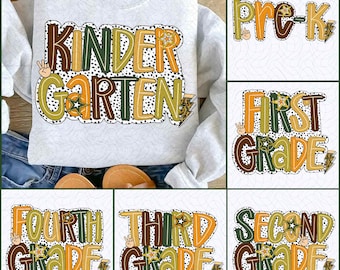 Retro Back to School Boys Camo PNG Bundle, Kindergarten Kid Design, First Day Shirt PNG, Pre-K to Third Grade Png,School Boy Sublimation
