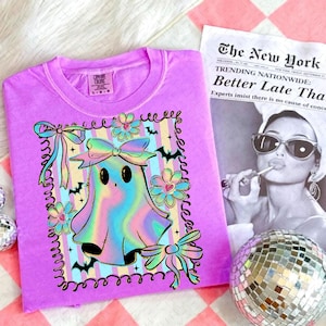 Preppy Halloween Ghost Png, Cute Boo Ghost Coquette Png, Floral Spooky Season Png, Girly Halloween Shirt Design, Spooky Pumpkin Sublimation