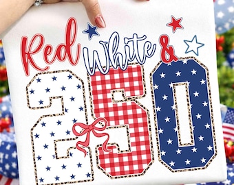 Red White & 250 Anniversary PNG, Patriotic Coquette Bow Design, America 1776-2026 Freedom Shirt Graphic, Independence Day Retro USA ORIGINAL