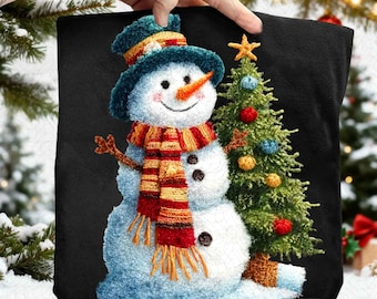 Snowman Png, Christmas Tree Png, Latch Hook Yarn Holiday Sublimation, Faux Yarn Winter Shirt, Crochet Xmas Png, Digital Download