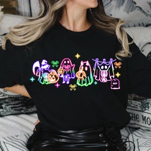 Coquette Halloween Neon Png, Halloween Ghost Neon png, Halloween Mama Png, Spooky Season Png, Social Club Png, Girly Coquette Bow Png