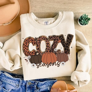 Cozy Season Pumpkin PNG, Fall Season Png, Autumn Coquette Png, Retro Fall Vibes Png, Thanksgiving Png, Fall Sublimation , Cozy Design