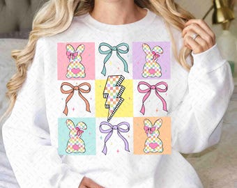 Tablero de ajedrez pastel de Pascua png, Lazo de coqueta de Pascua Png, Pascua Png, Conejito de Pascua Png, Pascua a cuadros retro png, Diseño de camiseta de primavera