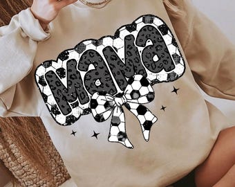 Retro Soccer Mama PNG, Soccer Mama png, Soccer Coquette Png, Game Day Soccer Bow PNG, Checkered Soccer Png, Soccer Mom Png