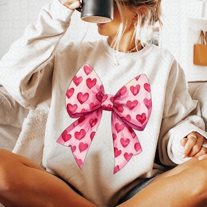 Coquette Bow Heart Png, Valentine Design Png, Valentine Bow Design, Valentine Gift, Heart Love Png, Valentine Png Design Digital Download