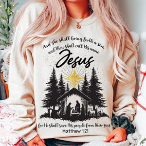 Jezus kerst, png, ze zal een zoon baren, png, o kom, laten we hem aanbidden, kerststal png, christelijke kerst png, boho jezus png