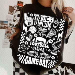 Vintage Football PNG, Football Png, Football Season Sublimation Design, Trendy Football Png, Game Day Png, Touchdown Png, Football Vibes