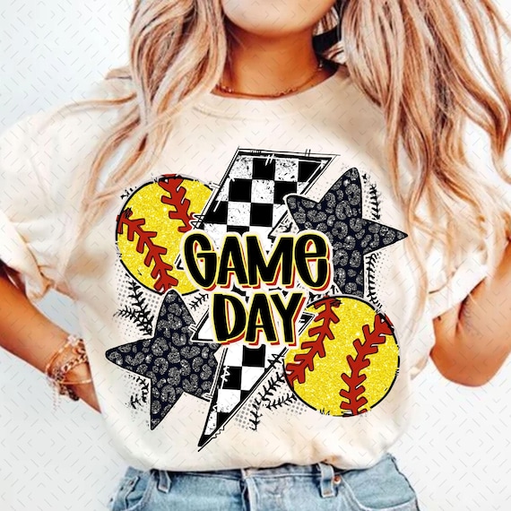 Glitter Softball Png, Game Day Softball PNG, Retro Checkered Softball Png, SoftballMama Png, Softball Mom Png, Leopard Softball Coquette