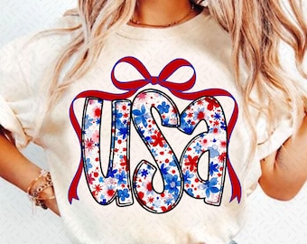 Coqueta floral de EE. UU., PNG, América retro, PNG del 4 de julio, Diseño de sublimación del 4 de julio, América popular, PNG patriótico, Femenino