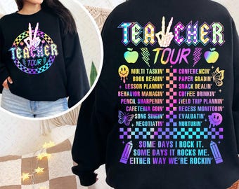 Retro Teacher Png, ABCD Teacher Tour Png, Back To School, End of Year Pnh, Teacher Gift, Kindergarten Teacher Png, Elementary School