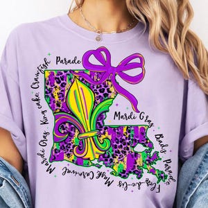 Mardi Gras de Luisiana (Png), Martes de Carnaval, Mapa del Mardi Gras de Luisiana, Coqueta (Png), Diseño de Mardi Gras para Sublimación de Camisetas (Png), Dálmata