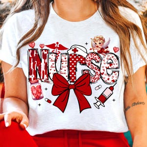 Nurse Valentine Coquette bow png, Nurse Valentine Png, Valentine Png, Valentine nurse Png, Nurse png sublimation, Nurse heart png