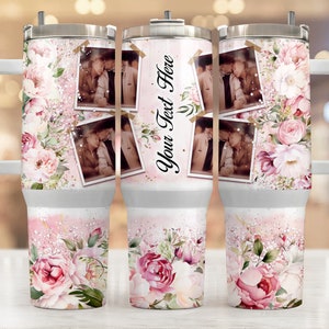 Personalized Photo 40oz Tumbler, Custom Photo 40oz Quencher Tumbler, Handle Tumbler Wrap,Valentines Day, 40oz Tumbler Wrap, Digital Download
