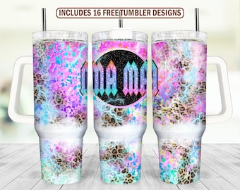 40oz Tumbler Wrap, Mama Sublimation Design, Seamless 40oz Tumbler Png, Sublimation Downloads, Mothers Tumbler Design