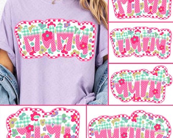 Floral Mama PNG, Preppy Mama Png, Mama Flower Png, Retro Mama Png, Mothers day png, Mama png, Mom png, Pink Mama bundle png, Pink Mama Png