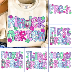 Preppy Back to School Bundle PNG, Coquette Teacher First Day of School Shirt Design, Girly Back to School Teacher, Pre-k 1st/2nd/3rd Grade