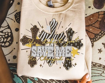 Jesus He Didn’t Just Save Me He Changed Me Png, Christian women Png, Preppy Everyday Jesus Floral png, Bible verse png, Jesus png, Leopard