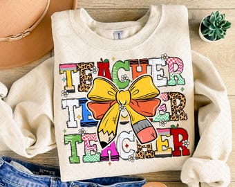 Coqueta Profesora Png, Profesor Lápiz Coqueta Arco Png, Enseñar Amor Inspirar Png, Regalo de Maestro, Regreso a la Escuela, Regalo de Apreciación del Maestro