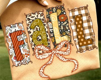 Preppy Floral Fall PNG, Fall Coquette PNG, Faux Glitter Png, Trendy Png, Halloween, Girly Fall Png, Autumn Png, Brushstroke, Hand Drawn