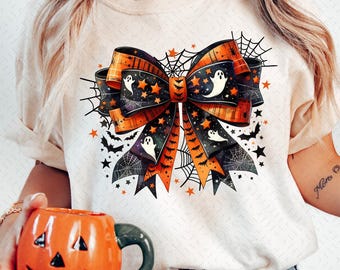 Halloween Coquette Bow Png, Temporada Assustadora Png, Coquette Estética Halloween PNG, Girly Halloween Png, Trendy Halloween, Cute Ghost Png