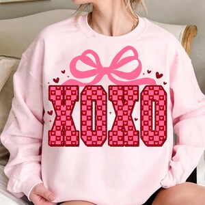 Valentine XOXO Coquette Sparkly Glitter Png, Xoxo PNG, Red Faux Sequins Valentines Png, Valentines Coquette PNG, Valentines Day Shirt Design