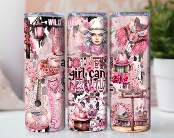 Cowgirl Tumbler Wrap, 20 Unzen Skinny Tumbler Sublimation Design PNG, Rustikale Country Girl Western Tumbler Wrap, Yeehaw Cowgirl Stiefel Download