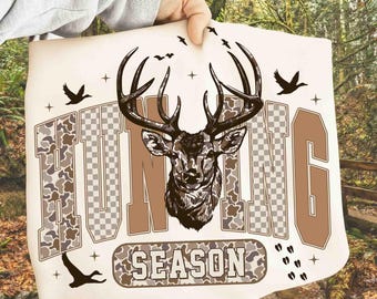 Hunting Season Png, Deer Hunting Png, Preppy Camo Bow Png, , Duck Hunter Sublimation, Coquette Hunting Shirt Png, Girl Fall Camo Bow Png